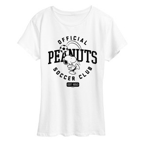 Women's - Peanuts - Peanuts Soccer Club Short Sleeve Graphic T-Shirt - 1 of 4