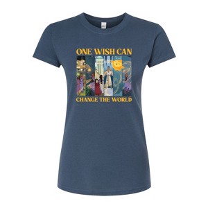 Women's - Disney - One Wish Can Change The World Fitted Graphic T-Shirt - 1 of 3