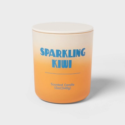 12oz Frosted Ombre Jar Candle Sparkling Kiwi - Room Essentials™