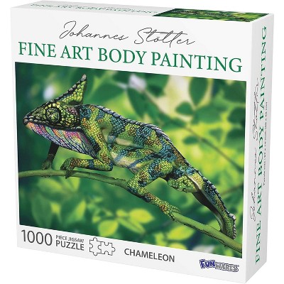 Funwares Johannes Stotter Chameleon Body Art 1000 Piece Jigsaw Puzzle