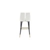 Meridian Furniture,Sleek Cream Velvet Stool, Set of 2 - 3 of 4