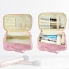 Unique Bargains Makeup Bag Cosmetic Brush Storage Box Makeup Organizers Travel Bag 8"x5"x4" 1 Pcs - 2 of 4