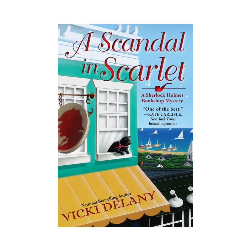 A Scandal in Scarlet - (Sherlock Holmes Bookshop Mystery) by  Vicki Delany (Paperback), 1 of 2