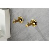 6 Piece Brass Bathroom Towel Rack Set Wall Mount - 3 of 4