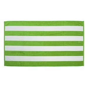 TowelSoft Premium Cabana Stripe 100% Cotton Terry Velour Beach Towel 35 inch x 60 inch - 1 of 3