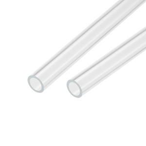 Unique Bargains Lamp Lantern Water Cooling System Acrylic Round Pipes Clear 2 Pcs 14" - 1 of 4