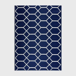 Playa Rug Miami Recycled Plastic Indoor Outdoor Floor Mat - 1 of 4