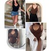 SHAPELLX Seamless Thong Bodysuit for Women Tummy Slimming Body Shaper Going Out Top—Brown 38 - 3 of 3