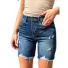 Women's High-Waisted Distressed Shorts - RISEN - 4 of 4