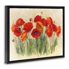 Stupell Industries Red Poppy Florals Soft Green Meadow Grass Floating Frame Canvas Art, Black, 31" x 25" - 2 of 4