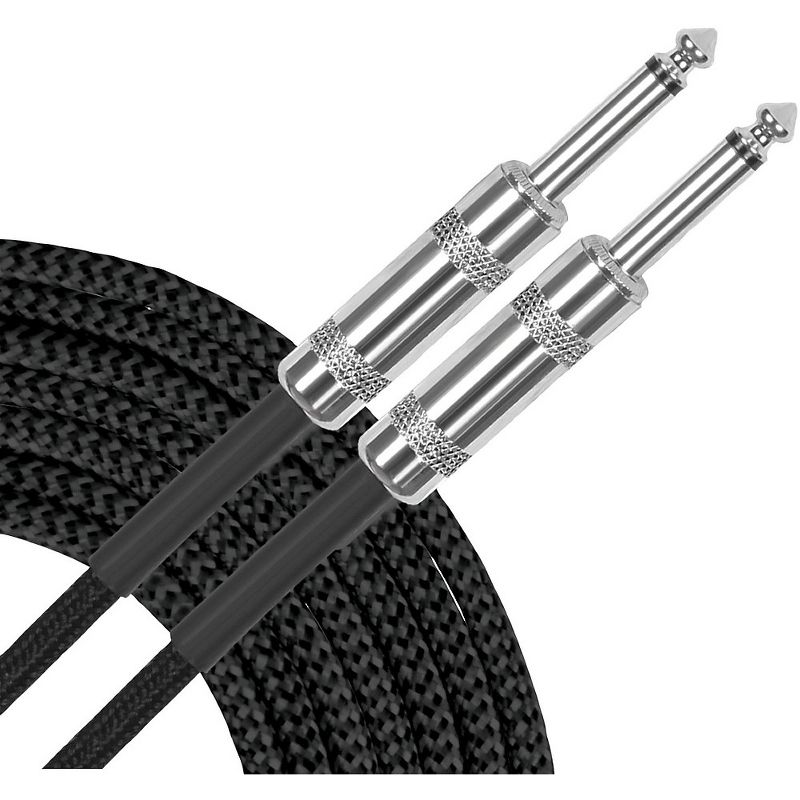 Musician's Gear Standard Instrument Cable Black Braid 20 ft. Black, 2 of 3