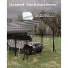 13'x26'x11.4' Heavy Duty Metal Carport Kit, All-Weather Reinforced Frame with Anchors for Trucks, RVs, Boats - 3 of 4