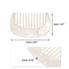 Unique Bargains Anti-Static Pocket Size Wide Tooth for Thick Curly Hair Detangling Comb 1 Pc - 4 of 4