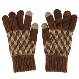 Clear Creek Women's Jacquard Touch Screen Winter Gloves - 1 of 2