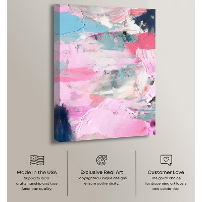 Vibrant Abstract 10" x 15" Multicolor Canvas Wall Art