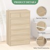 Dresser for Bedroom, with Large Drawers Storage, Modern Dresser Organizer for Living Room, Nursery, Entryway - 3 of 4