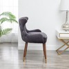 XINGHANZHENXUAN Upholstered Accent Chair, Button Tufted Back, Rubberwood Legs, Seating for Living Room, Bedroom - 4 of 4
