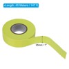 Unique Bargains PVC Non-Adhesive Flagging Tapes for Trail Outdoor 2 Pcs Yellow 1" x 147 ft - 2 of 4