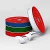4 pk Christmas Velvet Ribbon Gift Packaging Accessories Red/Green/Blue/White - Wondershop™ - 3 of 3