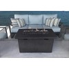 25" H x 42" W Fiber Reinforced Concrete Outdoor Fire Pit Table with Push-Button Ignition and Cover - 4 of 4