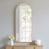 VYNXARIA 57"x20"/64"x25" Arched/Right Angle Full Length Mirror - Gold/Black Aluminum Frame, Freestanding. - 2 of 4