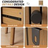 6 Drawer Dresser for Bedroom, 47" Wide Vertical Stripe Chest of Drawers with Metal Legs, Wooden Storage Cabinet for Living Room, Hallway, Natural Oak - 3 of 4