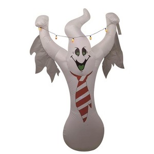 Celebrations 8 ft. LED Prelit Ghost with C9 Light String Inflatable - 1 of 1