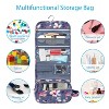 Portable Toiletry Cosmetic Travel Bag, Large Water Resistant Hanging Makeup Organizer Storage Pouch Case - 3 of 4