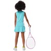 Girls Tennis Dress Golf 2 Piece Outfit Sleeveless Ruffle Skirts with Built-in Shorts Pockets School Sports Activewear - 2 of 4