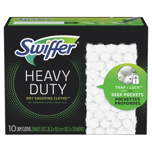 Swiffer Sweeper Heavy Duty Multi-Surface Dry Cloth Refills for Floor Sweeping and Cleaning, 10 count - 1 of 1