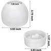 JDICTION Apple Shaped Jar Mold with Lid, Candle Holder Molds, Apple Box Storage Silicone Mold for Resin, Clay, Gypsum Casting - 2 of 4