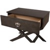 Passion Furniture Xavier 1-Drawer Gray Nightstand (25 in. H x 27 in. W x 16 in. D) - 3 of 4