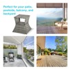 Maggift Patio Side Table, Rattan Portable Patio Small Side Table for Garden, Balcony, Courtyard, Poolside, Terrace, Gray, 21.25" * 21.25" * 21.75" - 3 of 4