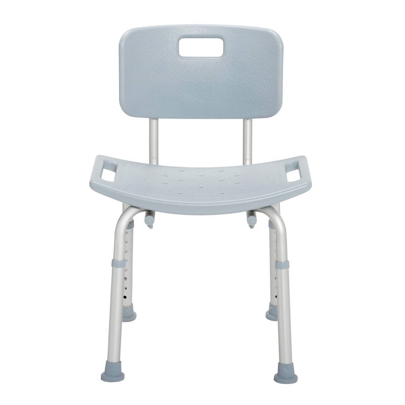 Drive Medical Bathroom Safety Shower Tub Bench Chair with Back, Gray, 3 of 9