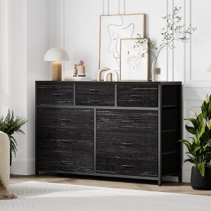 Storage drawers, 10-drawer dresser, modern TV cabinet, spacious storage space, suitable for bedroom, corridor, entryway - 1 of 4