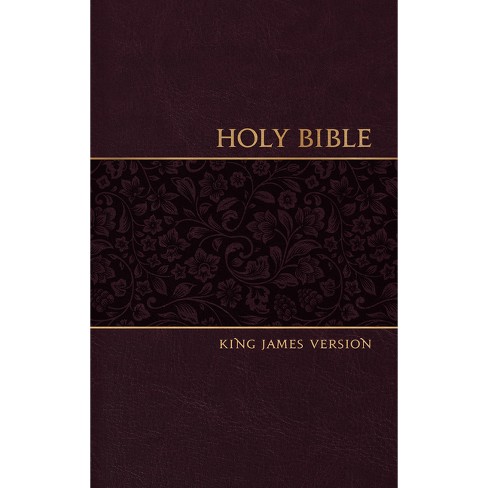 Kjv Holy Bible Personal Mulberry - (Leather Bound) : Target