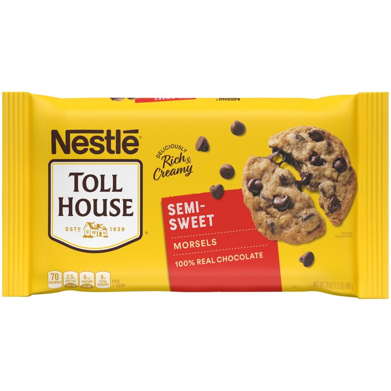 Nestle Toll House Semi-Sweet Chocolate Chips - 24oz, 4 of 17