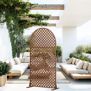 PexFix Arched Outdoor Metal Privacy Screen Garden Fence Wall Applique - 1 of 3