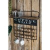 OUTSUPPLY Black Decorative Hooks, Floating Coffee Bar Shelf with Coffee Pod Holder, Hooks and Storage Shelf - 2 of 4