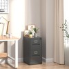 Munora - 2-Drawer Vertical File Cabinet with Lock - Heavy Duty for A4/Letter/Legal Files - Black - 2 of 4