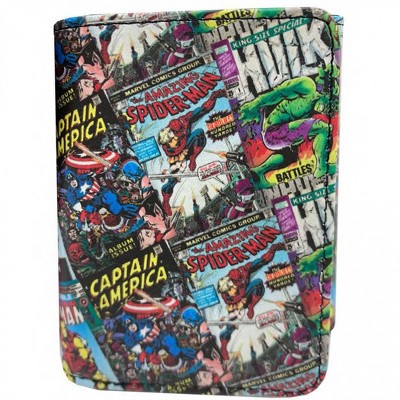 Adult Marvel Avengers Classic Comic Book Covers Trifold Wallet