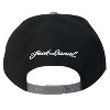Adult Jack Daniels Flat Brim Black & Grey Snapback Hat - 2 of 3