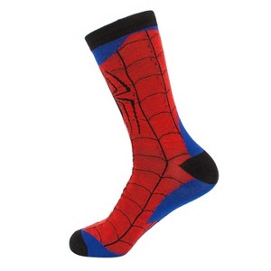 Mens Spider-Man Webbed Costume Crew Socks - 1 of 4