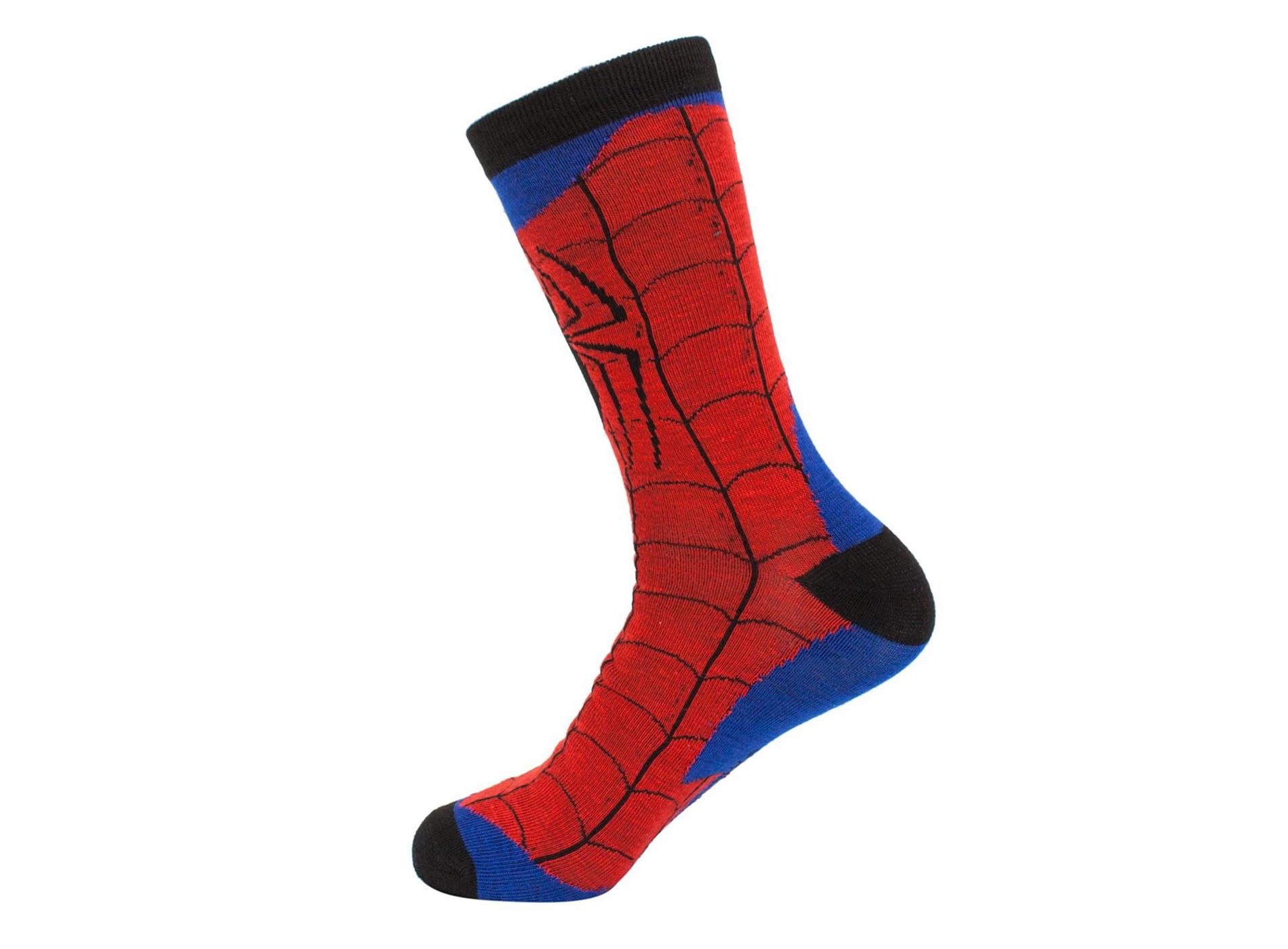Mens Spider-Man Webbed Costume Crew Socks