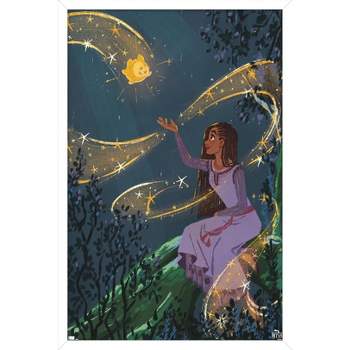 Trends International Disney Wish - Collage Poster 2 (Asha & Star) Framed Wall Poster Prints