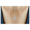 1/20 CT.T.W. Round-Cut White Diamond Heart Prong Set Pendant in Sterling Silver (I2-I3) (18") - image 3 of 3
