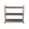 Cheung's Lysan Tiered Wood Top Metal Frame Cart - 4 of 4