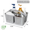 Aoibox Portable Shower Caddy Organizer with Handle, Plastic Basket for Soap, Hair & Beauty Products, Cleaning Supplies for Home, Dorm, Shelf & Cabinet - 2 of 4