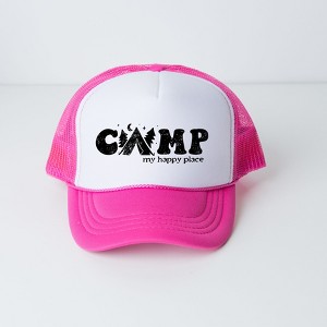 Simply Sage Market Camp My Happy Place Adult Foam Trucker Hat - 1 of 1