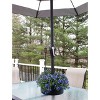 Auldhome Design Enamelware Umbrella Planter for Patio Table with Umbrella Hole Black - 3 of 4